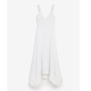 Lace Trim Midi Dress